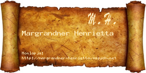 Margrandner Henrietta névjegykártya